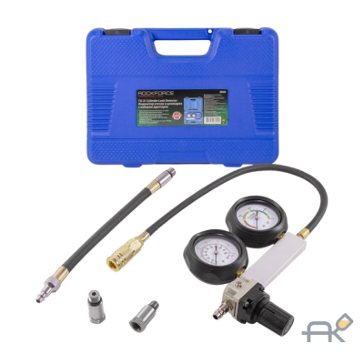 Тестер утечки в цилиндрах в наборе с адаптерами 4пр. (0-7 bar. М12х1.25. М14х1.25). в кейсе (RF-902G3)